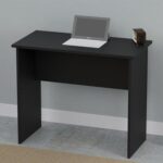 Mahmayi Modern MP1 Study Table 90x45 Plain Desk, Executive Desk, Computer Workstation Black Ideal for Office, Home, Meeting Room