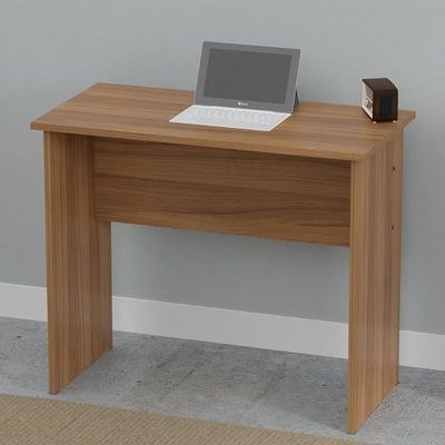 Mahmayi Modern MP1 Study Table 80x40 Plain Desk, Executive Desk, Computer Workstation Natural Dijon Walnut Ideal for Office, Home, Meeting Room - Image 2