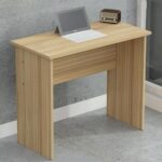 Mahmayi Modern MP1 Study Table 90x45 Plain Desk, Executive Desk, Computer Workstation Coco Bolo Ideal for Office, Home, Meeting Room