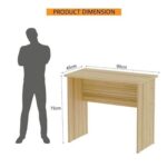 Mahmayi Modern MP1 Study Table 90x45 Plain Desk, Executive Desk, Computer Workstation Coco Bolo Ideal for Office, Home, Meeting Room