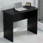 Mahmayi Modern MP1 Study Table, Executive Desk 90x45 with Black BS02 Desktop Socket with USB A/C Port Black Ideal for Office, Home, Meeting Room