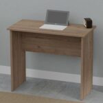 Mahmayi Modern MP1 Study Table 80x40 Plain Desk, Executive Desk, Computer Workstation Truffle Davos Oak Ideal for Office, Home, Meeting Room