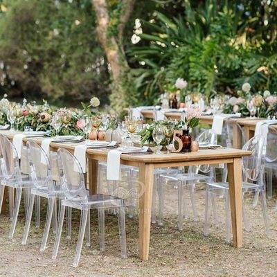 Maple Home Acrylic Modern Dining Chair Polycarbonate Transparent Indoor Outdoor Office Restaurant Chairs - Image 5