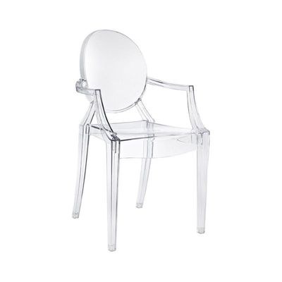 Maple Home Acrylic Modern Dining Armchair Polycarbonate Transparent Indoor Outdoor Office Restaurant Chairs - Image 3