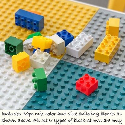 5-in-1 Children's Activity Table Play Table Children's Desk with Storage Space, Children's Seating Set, Building Block Table, Sand Table, Water Table with - Image 3
