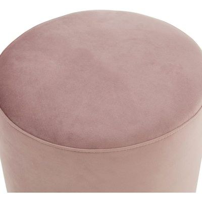 Maple Home Modern Round Ottoman Accent multifunctional Gold Plating Base Velvet Upholstered Footrest Mushroom Stool Soft Padded Seat Vanity Chairs Make-up Living Room Bedroom Patio Furniture - Image 4