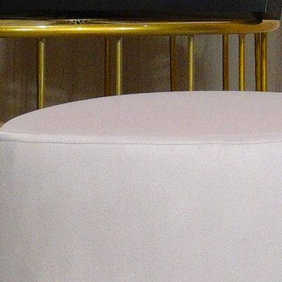 Maple Home Modern Round Ottoman Accent multifunctional Gold Plating Base Velvet Upholstered Footrest Mushroom Stool Soft Padded Seat Vanity Chairs Make-up Living Room Bedroom Patio Furniture - Image 2