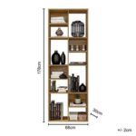 Lider Design Classic URBAN Bookshelf with 12 Shelves-Modern Multi-Tier Bookcase-Spacious Storage Display Unit-Durable Construction with 12 Open Shelves-Ideal for Books, Décor, and Accessories