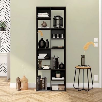 Lider Design Classic URBAN Bookshelf with 12 Shelves-Modern Multi-Tier Bookcase-Spacious Storage Display Unit-Durable Construction with 12 Open Shelves-Ideal for Books, Décor, and Accessories
