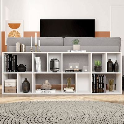 Lider Design Classic URBAN Bookshelf with 12 Shelves-Modern Multi-Tier Bookcase-Spacious Storage Display Unit-Durable Construction with 12 Open Shelves-Ideal for Books, Décor, and Accessories - Image 2
