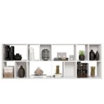 Lider Design Classic URBAN Bookshelf with 12 Shelves-Modern Multi-Tier Bookcase-Spacious Storage Display Unit-Durable Construction with 12 Open Shelves-Ideal for Books, Décor, and Accessories