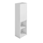 Multipurpose Cabinet with Desk-Modern White Finish-Space-Saving Workstation with Storage-Versatile Cabinet and Desk Combo-Sleek White Design for Contemporary Interiors-Ideal for Home Office, Bedroom, or Study Are