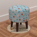 Harlequin Puffy Ottoman Stool For Living Room