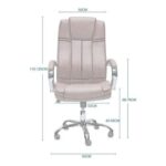 Executive Desk chair Ergonomic Office Chair with PU material, comfort an,d lumbar support with adjustable Height – Amazing Design BROWN