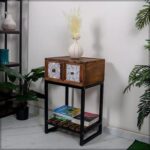 Dressing with Drawer | Japanese style Small Table for your Dressing Room Living Room | Movable Computer Office Desk Study Writing Table