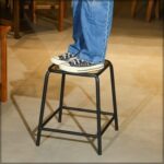Wooden Bar Stool-Dining Room Chair For Kitchen Counter Bar With Footrest-Tall Kitchen Barstool Chairs – Bar Chair For Breakfast Dining Stool High Chair For Kitchen-Stool For Dressing Table