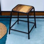 Wooden Bar Stool-Dining Room Chair For Kitchen Counter Bar With Footrest-Tall Kitchen Barstool Chairs – Bar Chair For Breakfast Dining Stool High Chair For Kitchen-Stool For Dressing Table