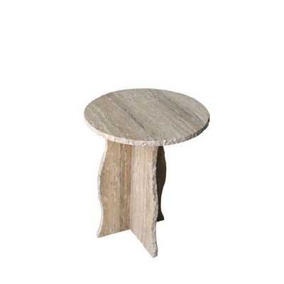 Round Brown Travertine 45Cm 55cm Height - Image 3