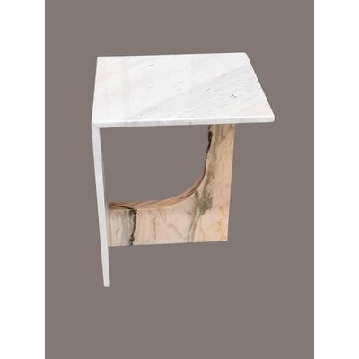 White Marble Side Table 50X45X35Cm - Image 4