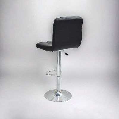 Premium Black Pu Leather Bar Stools, Adjustable Counter Height Swivel Barstools with Low Back with footrest, and Swivel 360 with Premium Base for Kitchen, Island, Pub, Dining Room, Bar, Cafe, Set of 2 pieces - Image 4