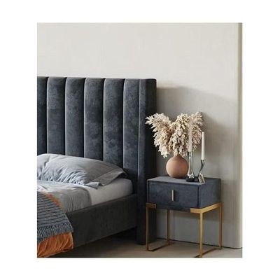 Idyllic Modernize Velvet Upholstery Bed for Luxury Bedroom - Image 3
