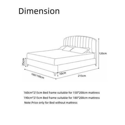 Impel Modernize Velvet Upholstery Bed for Luxury Bedroom - Image 4