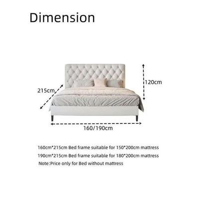 Obvious Button Tufted Modernize Velvet Upholstery Bed for Luxury Bedroom - Image 3