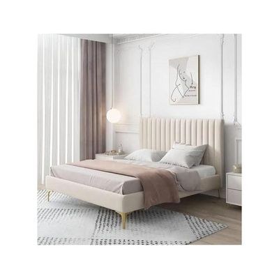 Concoct Modernize Velvet Upholstery Bed for Luxury Bedroom Contemporary, Stylish, and Elegant