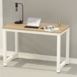 Mahmayi ZCD-24W Modern Study Desk, Modern Executive Desks for Home, Office, Schools, Laptop, Computer Workstation Table - Light Imperia