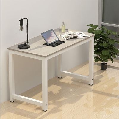 Mahmayi ZCD-24W Modern Study Desk, Modern Executive Desks for Home, Office, Schools, Laptop, Computer Workstation Table - White Concrete - Image 4