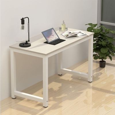 Mahmayi ZCD-25W Modern Study Desk, Modern Executive Desks for Home, Office, Schools, Laptop, Computer Workstation Table - Light Grey - Image 4