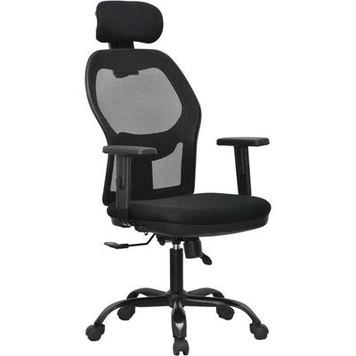 Executive HIGH BACK CHAIR WITH HEAD REST, WITH LUMBAR SUPPORT, HIGH RESILIENCE FOAM, TWO YEARS WARRANTY - Image 2