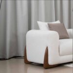 The RENZO 2 Seater Sofa Luxurious Design with Premium Fabric Best For Living Room | For Hotel | Wooden Base