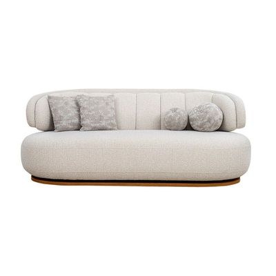 The NOMAD 6 Seater Sofa Set Luxurious Design with Premium Fabric Best For Living Room | For Hotel | Wooden Base - Image 4