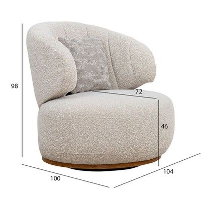 Nomad 1 Seater Sofa Luxurious Design with Premium Fabric Best For Living Room - Image 3