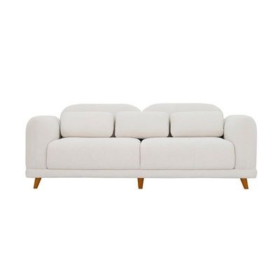 The ATOM 3 Seater Sofa Luxurious Design with Premium Fabric Best For Living Room | For Hotel | Wooden Base - Image 3