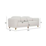 ATOM 3+2+1 Seater Sofa Set Luxurious Design with Premium Fabric Best For Living Room | For Hotel | Wooden Base