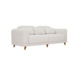 The ATOM 3 Seater Sofa Luxurious Design with Premium Fabric Best For Living Room | For Hotel | Wooden Base