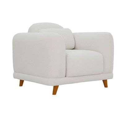 The ATOM Single Seater Sofa Luxurious Design with Premium Fabric Best For Living Room | For Hotel | Wooden Base - Image 2