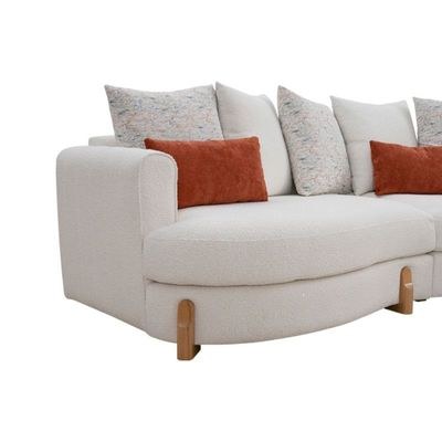 The MARLOW 5 Seater Sofa Luxurious Design with Premium Fabric Best For Living Room | For Hotel | Wooden Base - Image 4