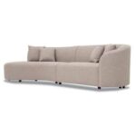 The Riley 4 Seater Sofa Luxurious Design with Premium Fabric Best For Living Room | For Hotel | Wooden Base