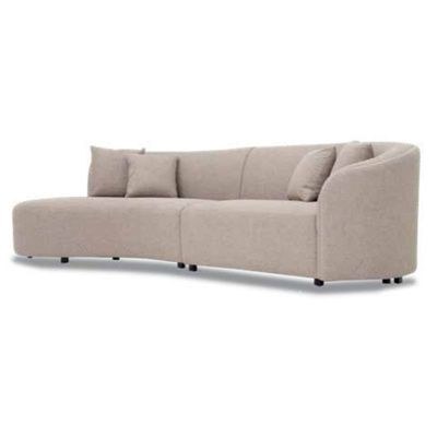 The Riley 4 Seater Sofa Luxurious Design with Premium Fabric Best For Living Room | For Hotel | Wooden Base - Image 3