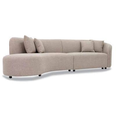 The Riley 4 Seater Sofa Luxurious Design with Premium Fabric Best For Living Room | For Hotel | Wooden Base - Image 4