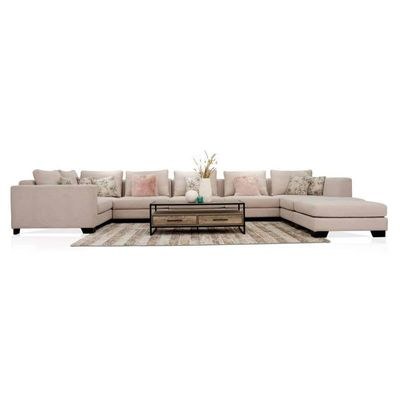 The SOFABLE 5 Seater Sofa Luxurious Design with Premium Fabric Best For Living Room | For Hotel | Wooden Base - Image 3