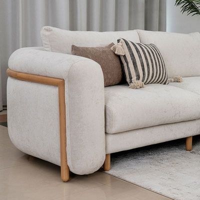 The GASTON 5 Seater Sofa Luxurious Design with Premium Fabric Best For Living Room | For Hotel | Wooden Base - Image 2