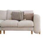 The GASTON 5 Seater Sofa Luxurious Design with Premium Fabric Best For Living Room | For Hotel | Wooden Base