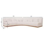 The WHISPER 6 Seater Sofa Luxurious Design with Premium Fabric Best For Living Room | For Hotel | Wooden Base