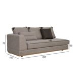 The RETREAT 6 Seater Sofa Luxurious Design with Premium Fabric Best For Living Room | For Hotel | Wooden Base