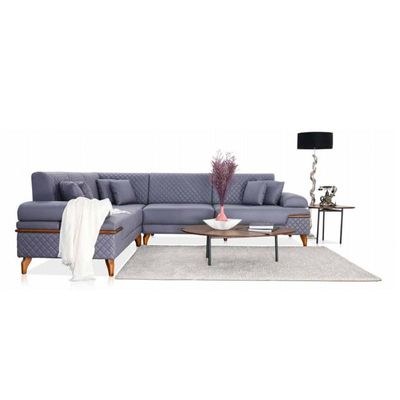 The ALTAN 5 Seater Sofa Luxurious Design with Premium Fabric Best For Living Room | For Hotel | Wooden Base - Image 2