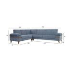 The ALTAN 5 Seater Sofa Luxurious Design with Premium Fabric Best For Living Room | For Hotel | Wooden Base